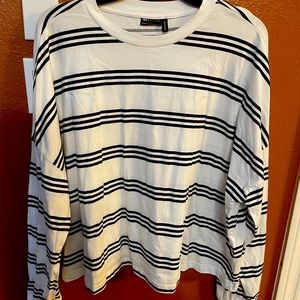 Striped casual knit shirt